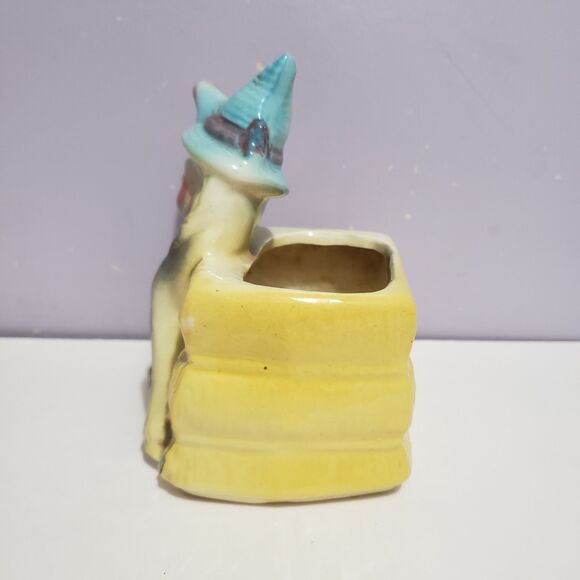 Planter Ceramic Vintage Shy Donkey Home Country Farmhouse Decor 5"×4" - Picture 2 of 9